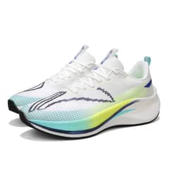 DANWEILE - Zapatos deportivos para estudiantes de malla transpirable-blanco verde