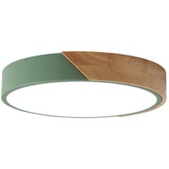 HOME NEAT - LED Lámpara de Techo Moderna Ø23cm Redondo 3 Colores - Verde