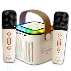 MLAB - Karaoke RGB para niños con Micrófonos Inalámbricos y Efectos
