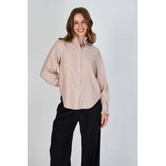 ECLIPSE - Blusa con Líneas y Vuelos Martina