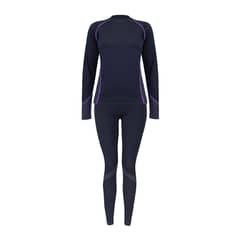 ABSOLUTE ZERO - Conjunto Primera Capa Mujer Spandex - Negro
