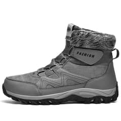 SHANDIAN - Zapatillas hombre botas de montaña Impermeable Gris