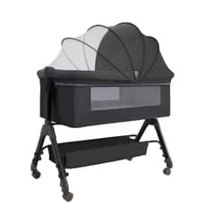 ALPHA - Cuna Colecho Moises Bebe Altura Regulable Safe&soft Gris