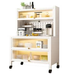 EVERSO - Alacenas Para Cocina 5 Niveles Con Ruedas Organizador