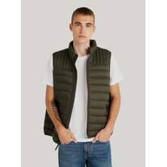 TOMMY HILFIGER - Parka Vest Light Weight Quilted Verde