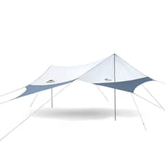 NATUREHIKE - Toldo Hexagonal Upf50+ Con 2 Postes Gris Azul