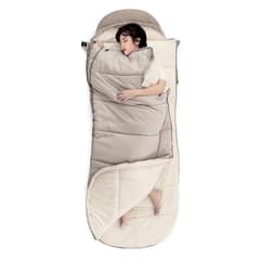 NATUREHIKE - Saco De Dormir B180 De Algodon Feeder - Caqui