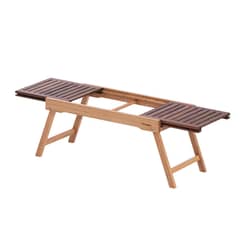 NATUREHIKE - Mesa Plegable De Madera Con Riel Deslizante - Nogal