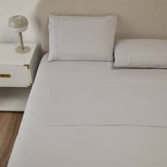 CASATUA - Sabana 1800 Hotel Ultra Suave Funda Bordada - Gris - Super King