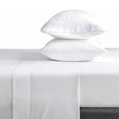 CASATUA - Sabana 1800 Hotel Ultra Suave Funda Bordada - Blanco - Super King