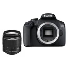 CANON - EOS 2000D DSLR Cámara Con 18-55mm f/3.6-5.6 DC III Lente -Negro