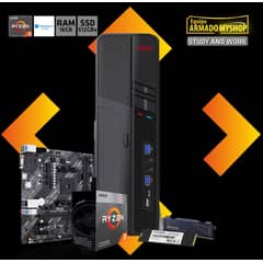GENERICO - PC STUDY AND WORK - AMD RYZEN 3 3200G - RAM 16GB DDR4 - SSD 512GB
