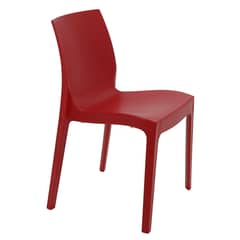 TRAMONTINA - Silla Alice Satinada en Polipropileno Rojo