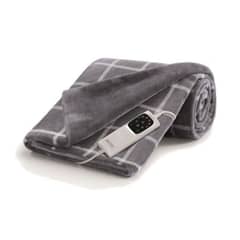 IMETEC - Manta Electrica Calentamiento Rapido 150x95cm 150W Gris Cuadrille