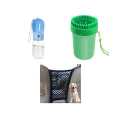 PRO OUTDOOR - Pack Mascota 2 (Dispensador De Agua, Limpiador De Patas y Malla Protectora)