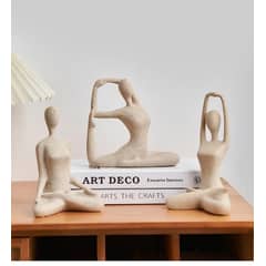 GENERICO - Estatua Postura Yoga y Meditación Loto 2 Decoración de Resina