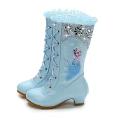 TIOZONEY - BOTAS Largas Para Niña Azul