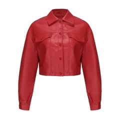 TIOZONEY - Chaqueta de PU holgada para mujer