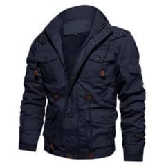 TIOZONEY - Chaqueta con gorro desmontable para hombre