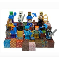 GENERICO - Juguete Magnético minecraft 100 pza + 3 figuras al azar