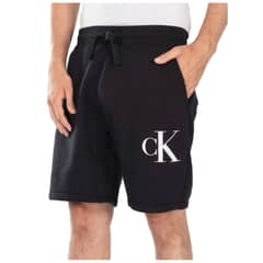 CALVIN KLEIN - Short negro con logo en blanco talla M
