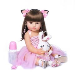 DANWEILE - Muñeca Bebé reborn de silicona 55cm