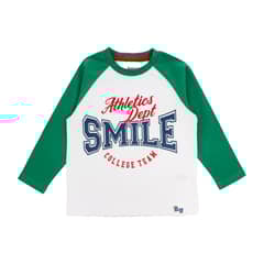 BUBBLE GUMMERS - Poleras Manga Larga Niño Bubblegummers Fez Blanco - Verde