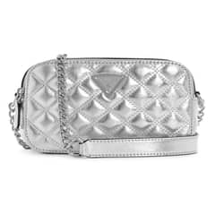 GUESS - Cartera Giully Camera Bag Mujer Plata