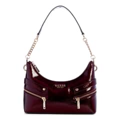GUESS - Cartera Trissa Top Zip Shoulder Bag Mujer Rojo