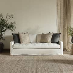 FORASTERO - Sofa Cerdeña Lino Blanco V U