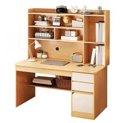 VIDITA - Escritorio Con Estanteria 120162cm Cajón Gabinete Oficina