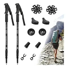 EDWINAYY - Bastones De Senderismo De Aleación De Aluminio Para Exterior