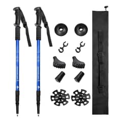 EDWINAYY - Bastones De Senderismo De Aleación De Aluminio Para Exterior