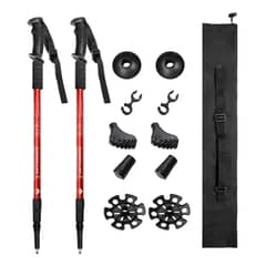 EDWINAYY - Bastones De Senderismo De Aleación De Aluminio Para Exterior