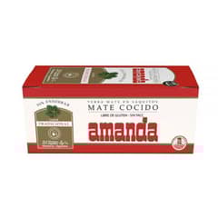 AMANDA - Yerba Mate Sabor Tradicional 25 Saquitos De 3Gr
