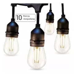 BIGBAMSPACE - Guirnalda Terraza Patio Amp Incluidas 10 Mtr