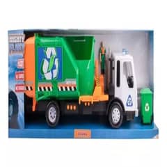 BIGBAMSPACE - Camion De Basura Con Luz Y Sonido - Mighty Fleet Titans - Verde