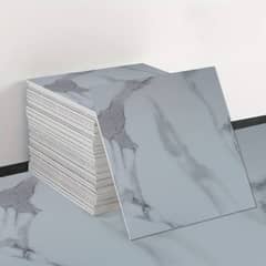 JOYTEK - Piso Autoadhesivo Vinílico Blanco Calata 1 Unidad de 60x60 cm - 15 mm