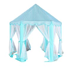 DANWEILE - Tienda de campaña infantil con castillo - Azul