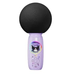 SANRIO - KUROMI microphones 2 IN 1 LED charging BT karaoke speaker- Morado