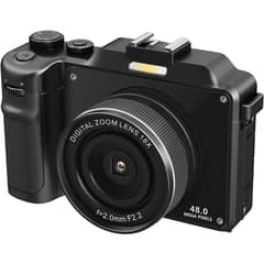 RENVMEXY - Cámara Digital Selfie SLR 4K 48MP FSD-X9 Negro 64GB