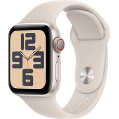 APPLE - Watch SE 2024 GPS 40mm Starlight Aluminum Sport Band S/M