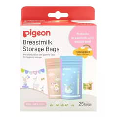 PIGEON - Bolsas Para Almacenar Leche Materna - 180ml - 25uds