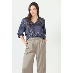 PRIVILEGE - Blusa gris estampada 2379 - Gris