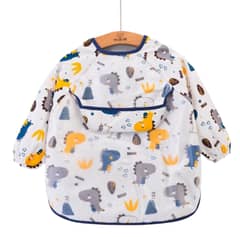 GENERICO - Delantal Babero Impermeable Manga Larga Bebe Niño 1-3 años