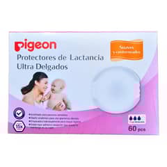 PIGEON - Protector Lactancia Ultra Delgado Absorbentes 60uds