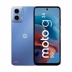 MOTOROLA - CELULAR SMARTPHONE NMOTOROLA MOTO G34 5G AZUL 8+256GB
