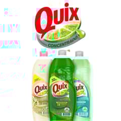 QUIX - Pack 10 Lavaloza Biodegradable Aroma Limón 750ml