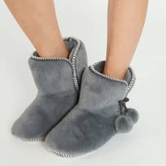 BARBIZON - Pantufla de Mujer Bota New Charcoal