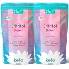 BIOV - Pack x2 Erititrol 1200gr Sin Gluten Vegano Bio V